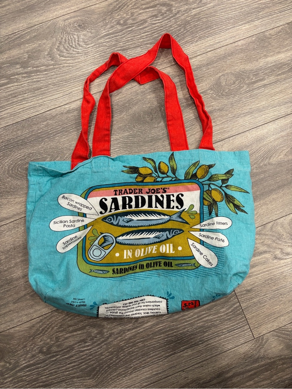 Trader Joe’s Sardines Graphic Tote Bag